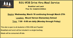 Food Service during the closing.